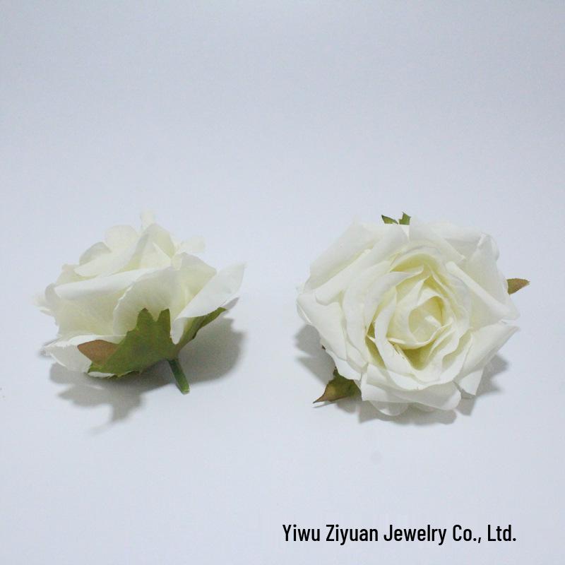 

Silk Rose Flower Heads for Wedding Decor, Cake Toppers, Gift Boxes, Headwear, and Accessories