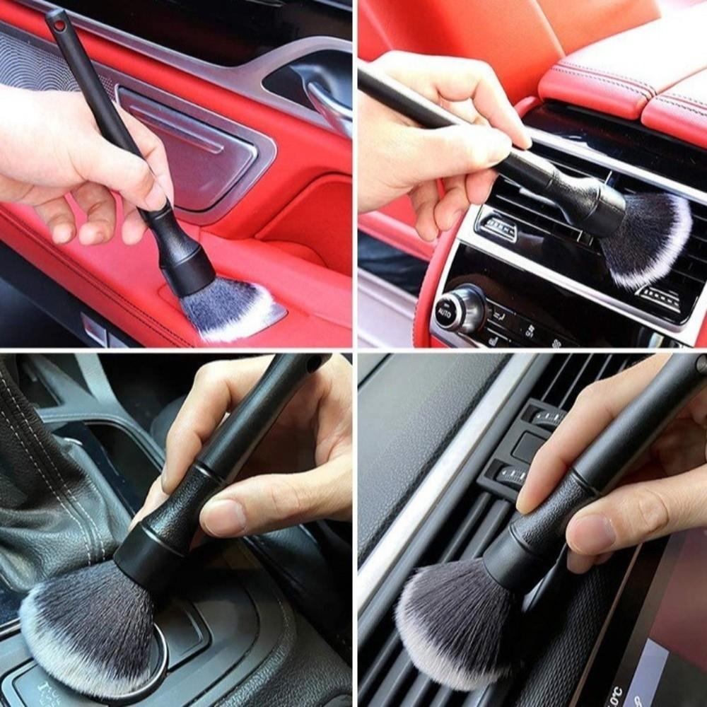 3/4/5/8pcs Vent Clean Car Cleaning Brush Artificial Bristles Bristle Brush  Dashboard