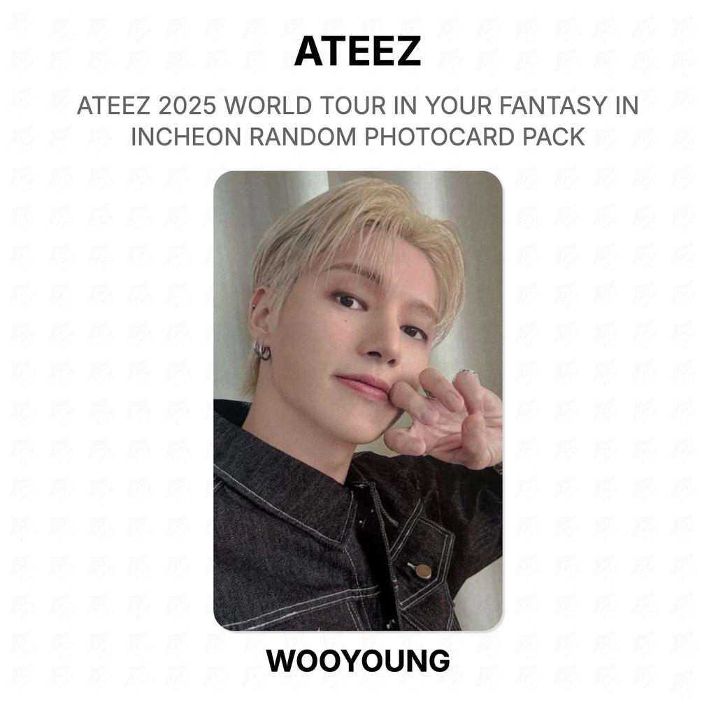 ATEEZ 2025 WORLD TOUR IN YOUR FANTASY IN INCHEON RANDOM PHOTOCARD PACK Official Photocard