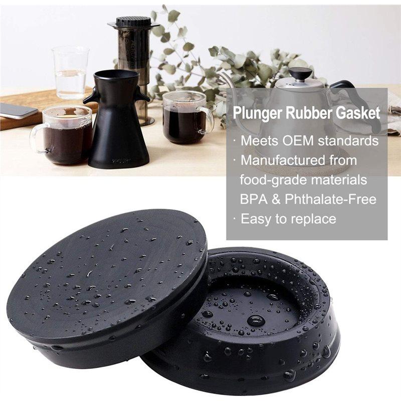 Retail Replacement Rubber Gasket Set(2Pcs) For Plunger For Aeropress Coffee And Espresso Maker