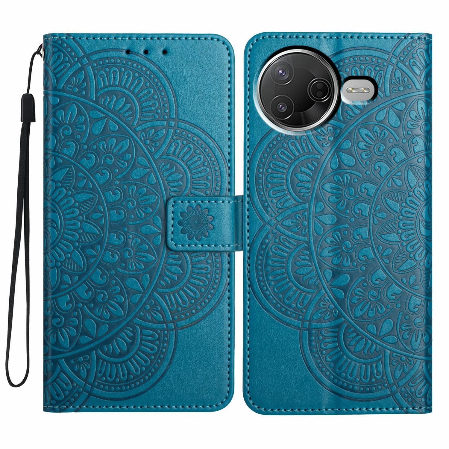 

Leather Case for Xiaomi Poco F7 Pro 5G/F7 Ultra 5G/Redmi K80 5G/K80 Pro 5G Mandala Pattern Stand Phone Cover with Card Slots C