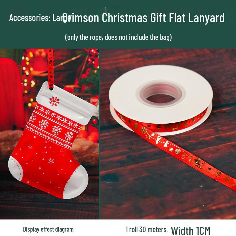 2024 Christmas Candy Gift Bags: Self-Sealing Snowman Holiday Socks Packaging