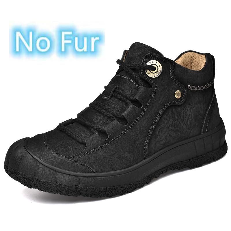 Domineering Men Winter Plush Snow Boots 2026 New Arrival Men Casual Ankle Boots Fashion Hot Sale Men Hiking Shoes Men s Shoes 38