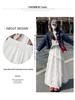 Women's White Lace A-Line Irregular Long Skirt, Spring/Autumn 2026 Collection