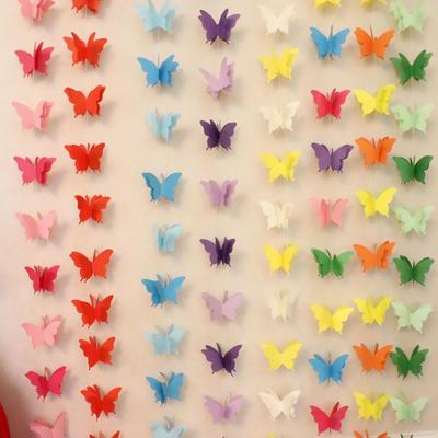 3D Paper Butterfly Garland Hanging Party Butterfly Decoration Butterfly Banner  Children's