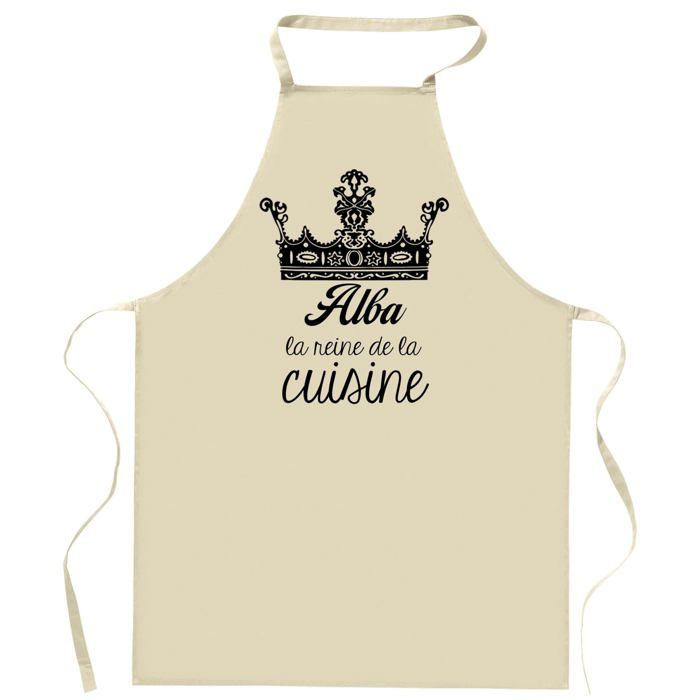 Tablier de cuisine - Alba - Impression bretonne - Coton résistant - Fabrication française