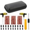 Automotive Emergency Rescue Kit Tyre Repair Kit Puncture Repair Kit, Anti-Puncture Kit Motorcycle, Puncture Repair Tool with Bag