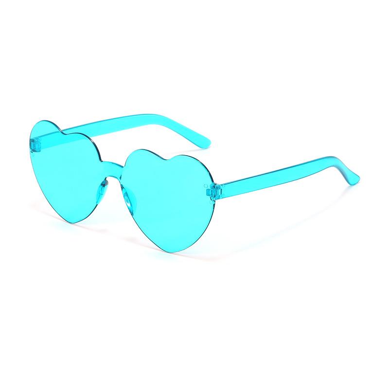 5pcs Jelly Peach Heart Sunglasses Female Street Photo Trendsetter Love Glasses Photo Cute Funny Sunglasses