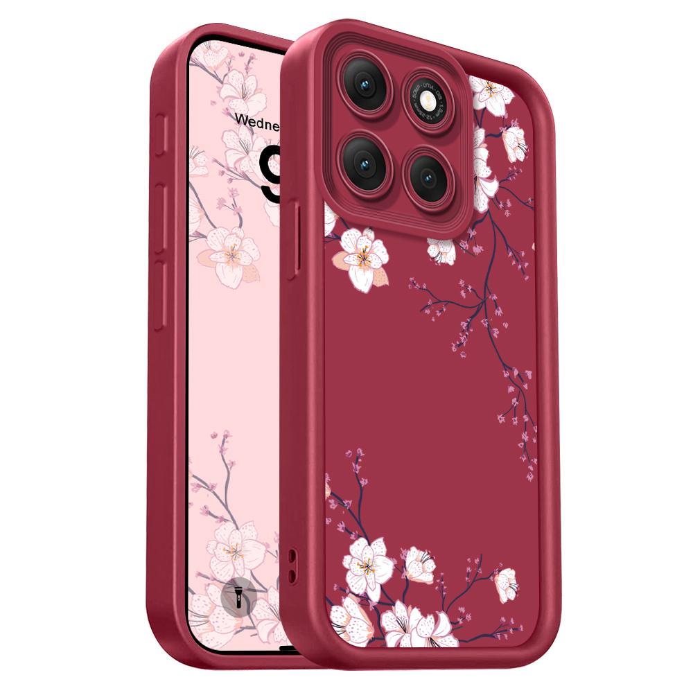 Spring Flowers Phone Case For Motorola G86 G85 G84 G75 G60 G56 G54 G53 G52 G35 G34 G32 G30 G24 G22 G15 4G 5G Staircase Soft Cove