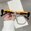 Oversized Eyeglasses Frames  Stylish New in Multicolor Spectacles Trendy Fashion Non-prescription Women Eyeglasses