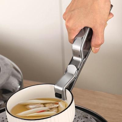 Stainless Steel Anti-Scald Multi-Purpose Tongs Air Fryer Pans Gripper Pot Pan Gripper Clip for Microwave Toaster Oven Steamer