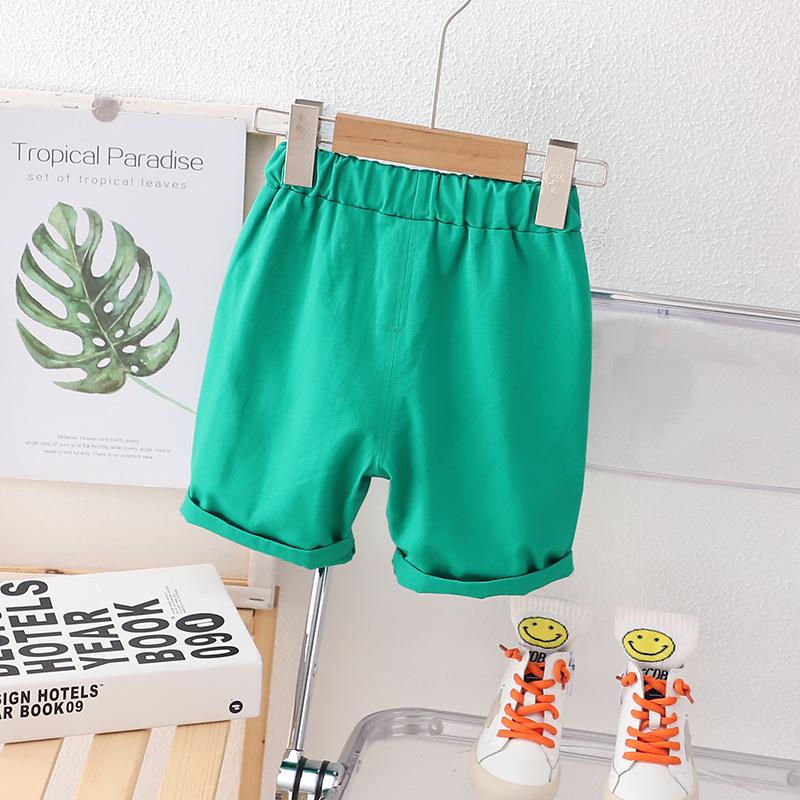 Boys' Summer 2026 Polo Shirt & Shorts Set: Striped Two-Piece for Toddlers and Kids