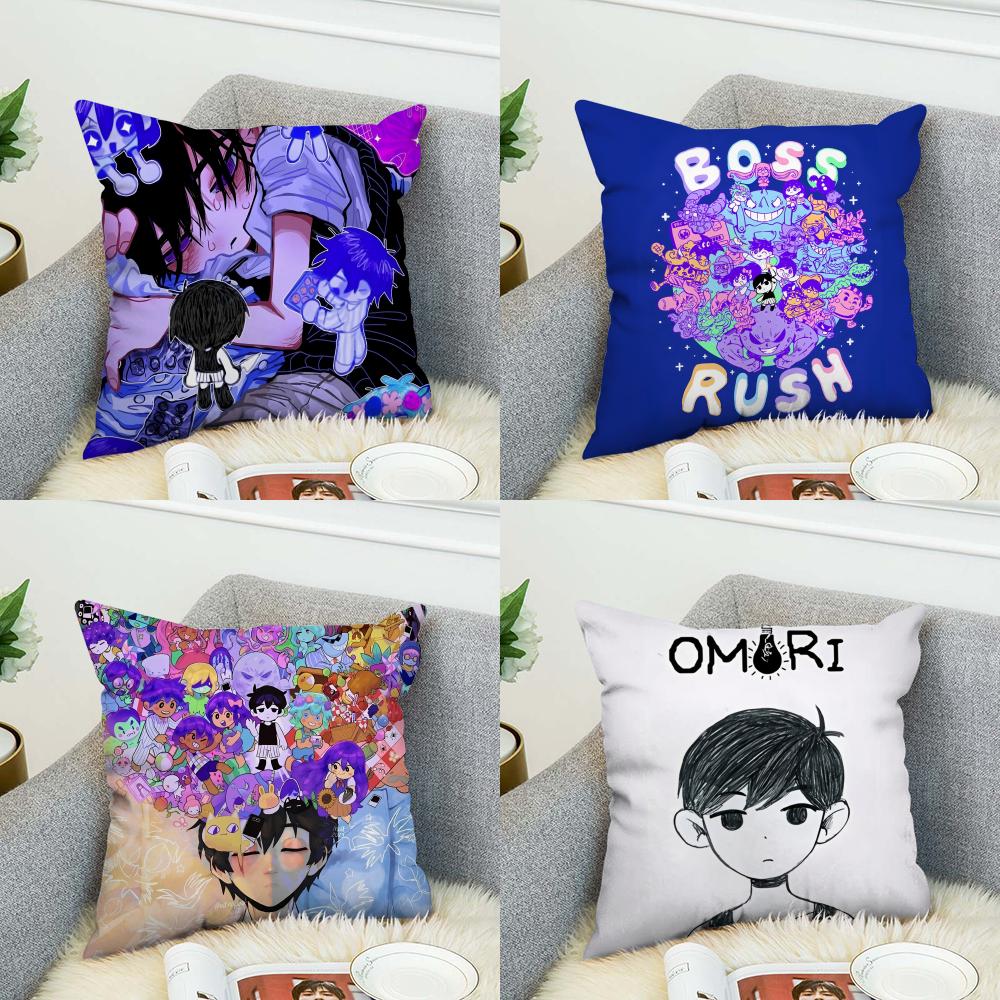 Game OOMORI Pillow Case For Car Sofa Decorative Home Doublesided Print Plush Square Throw Pillow Cushion Cover