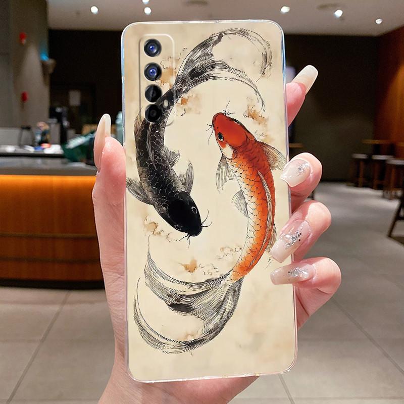 Transparent Casing For Realme 7 Case RMX2151 Luxury Dragon Cute Cool Boys Girls Soft silicone Back Cover For Realme 7 Phone Case