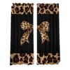 Custom Leopard Print Bowknot Blackout Curtains - Thick, High-Precision Sun Protection