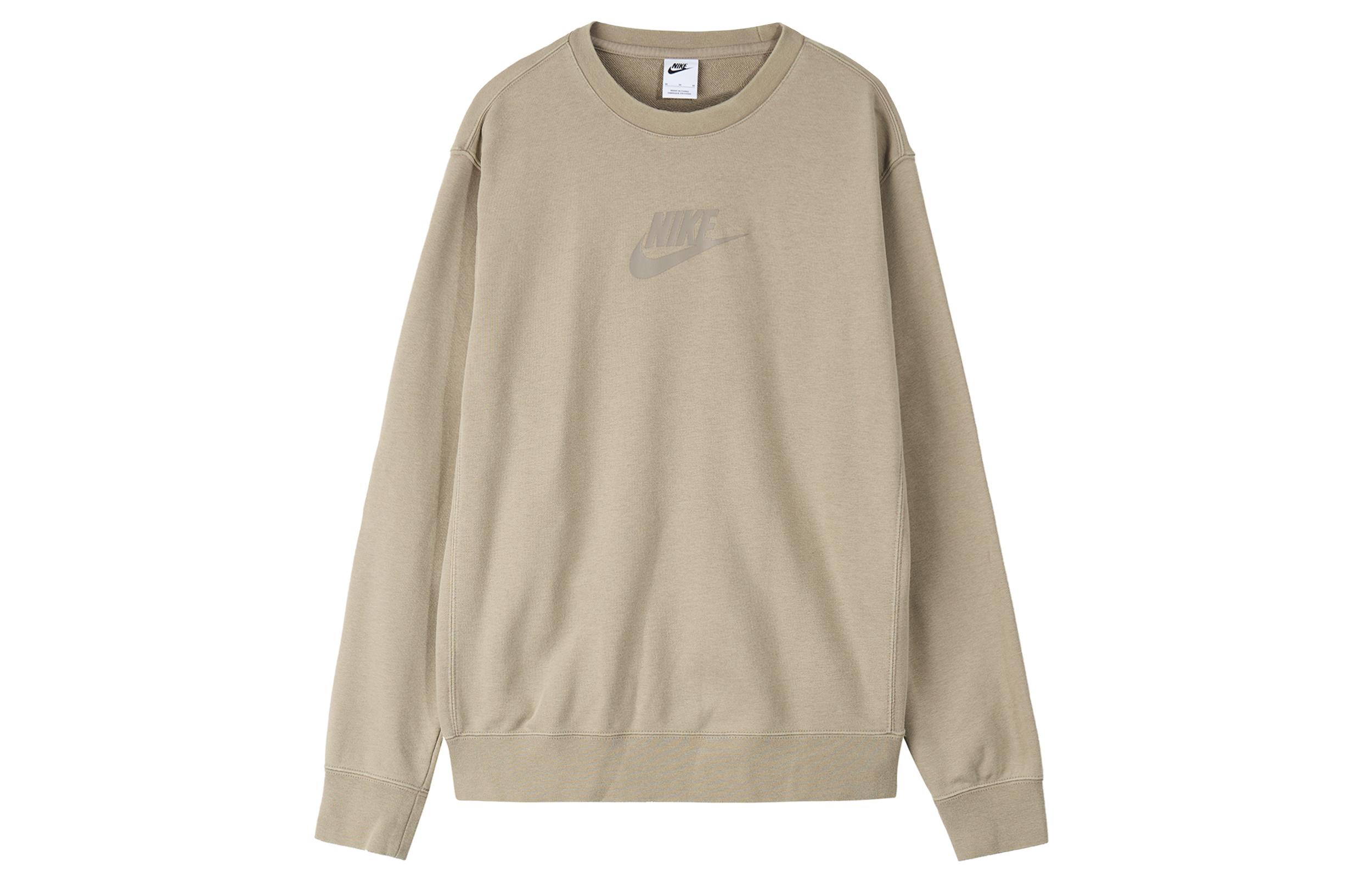 

Nike Sweatshirts Men s Moon Fossil Gray Crew Neck Moderate Other DD4665-087 M