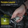 V20 Keychain EDC LED Flashlight Head Swivels Type-C Rechargeable Magnet Torch Buzzer Work Light with Clip Magnet Lantern