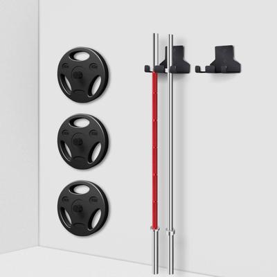 Wandhalterung für Langhanteln, starke Tragkraft, universell einsetzbar, einfache Installation, multifunktionales hängendes Langhantelregal, Fitnessgerät