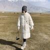 Mid-length thickened down cotton jacket women's winter 2025 new hooded cotton jacket loose jacket over the knee padded jacket