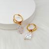 Natural Baroque Freshwater Pearl Earrings - Minimalist Elegance with Irregular Design, Stylish Dangle Earrings
