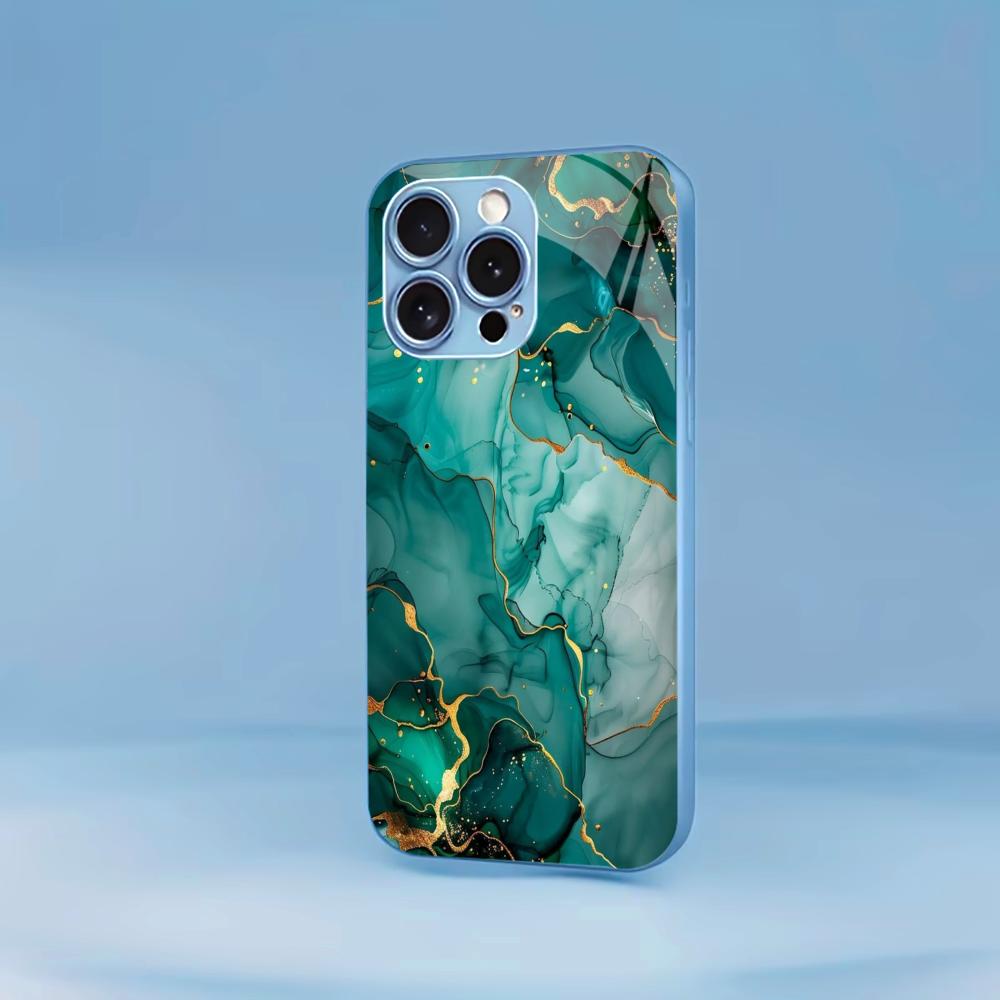Texture New Hot-selling Protective Case Phone Case Metallic Paint Glass PhoneCase for iPhone 17 16 15 14 13 12 11pm Pro Plus
