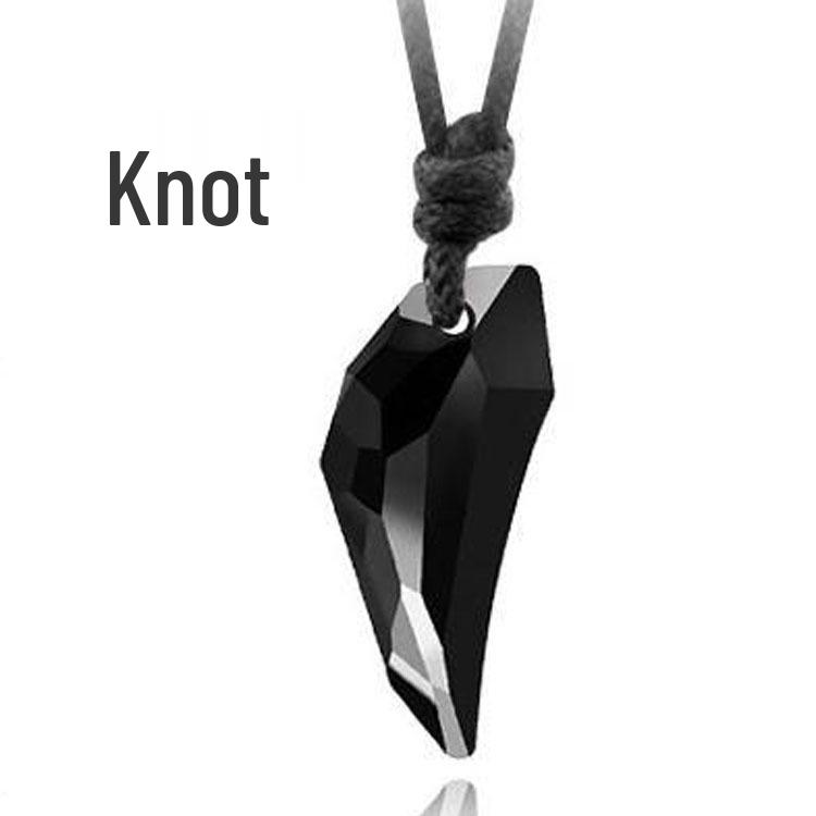 

Ожерелье с кулоном для пары T27 Кристалл Волчий Зуб для женщин и мужчин - Ювелирное украшение в корейском стиле, подарок