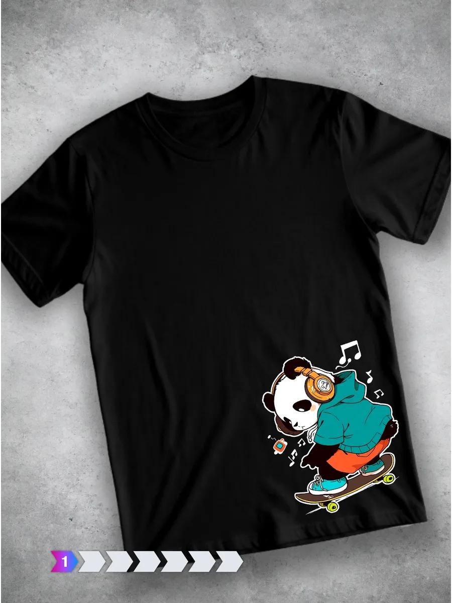 T-shirt Nightmares , black, cotton, stylish, oversized S