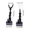 Bridge Raft Fishing Rod Holder, 360 Degree Rotations Adjustable Fishing Rod Rack Large Clamp Foldable Fishing Rod Holder