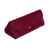 1PC Velvet Triangle Folding Glasses Women Case Elegant Sunglasses Case Purse Hard Men Elegant Reading Glasses Box
