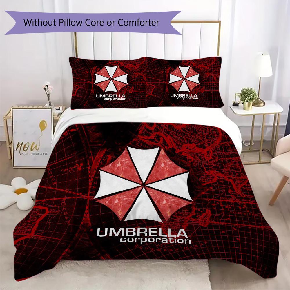 The Sci-fi Game Resident Evil Umbrella Corporation Offers Soft and Comfortable Bedding Covers and Pillowcases for Home Use (without Core) K5