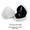 Elegant Heart-Shaped Jewelry Box with LED Light for Ring or Necklace.