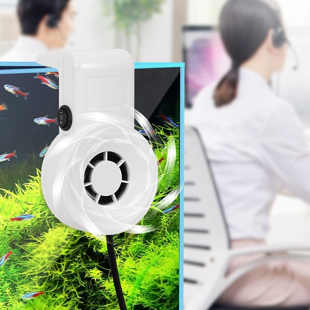 Kleiner Aquarienkühler 2 Windgeschwindigkeiten Niederspannung Aquarien-Kühlventilator Sicher USB-betrieben Aquaristik Luftkühler Meeresfrüchtemarkt