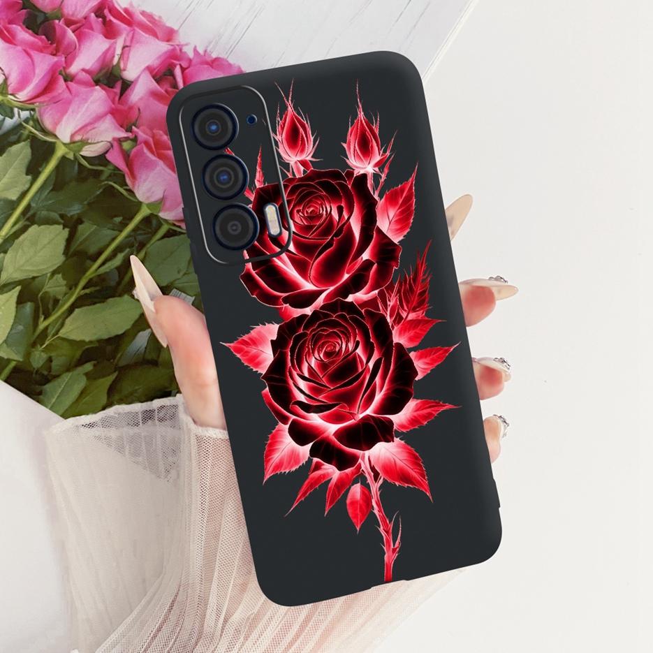 For Motorola Edge 2021 Case XT2141-1 Luxury Butterfly Tree Painted Cover Soft Silicone Case For Motorola Edge 2021 Edge2021 Bags