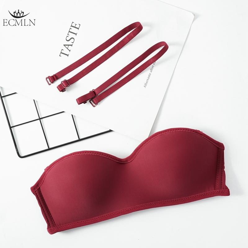 Sømløs BH Push-up BH Stroppeløs Sklisikker Usynlig Sexy Trådløs Bralette-BH