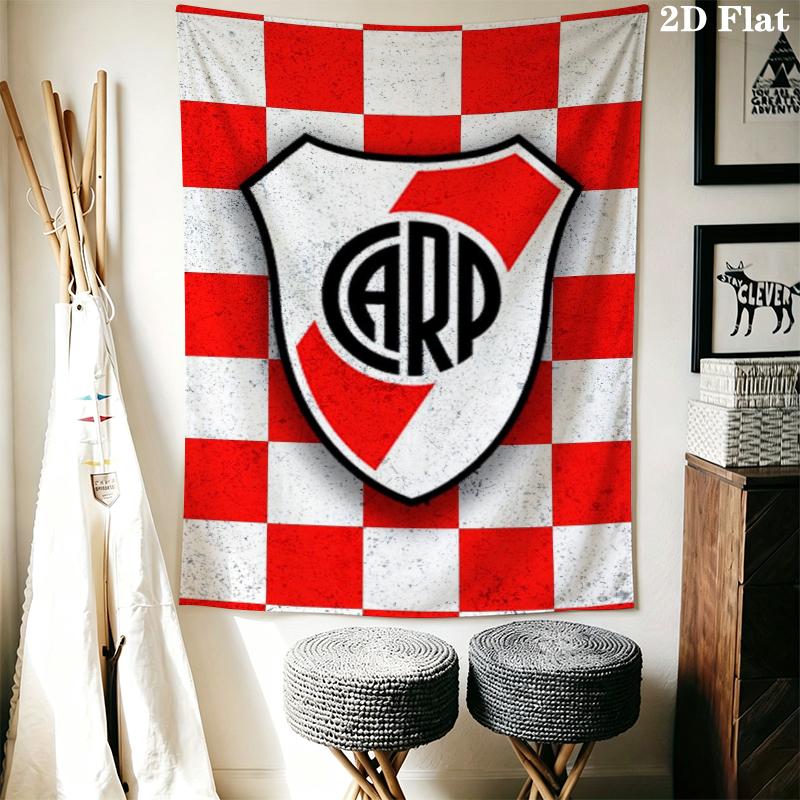 CA River Plate Wall Tapestry Aesthetic Wall Hanging Printed Fabric Blanket Decorative Tapestries for Bedroom Living Room Home Decor