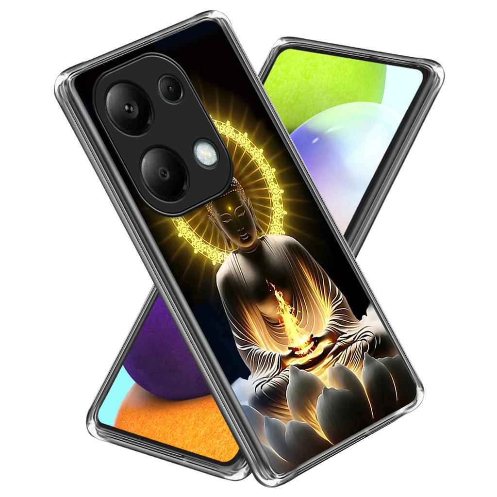 For Xiaomi Redmi Note 13 Pro 4G/Xiaomi Poco M6 Pro 4G Case Shock-Absorbent TPU Pattern Printed Phone Cover