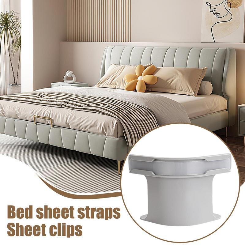 HOT 4X Heavy Duty Bedsheet Corner Tightener Clips High-quality Materials Durable and Reliable Bed Sheet Grippers for Protectors