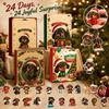 Pack 2D Acryl Weihnachtsbaumschmuck Feiertags Advents Hängedekoration Geschenkbox