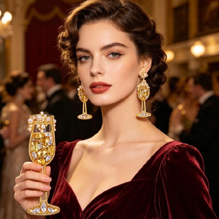 Lovely Lemon Shaped Cocktail Earrings Craft Of Sturdy Alloy For A Fun Flirty Look