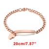 Individuell gravierte Armbänder für kleine Mädchen, personalisierter anti-allergischer Edelstahl-Balken Schmuck für Mädchen und Jungen