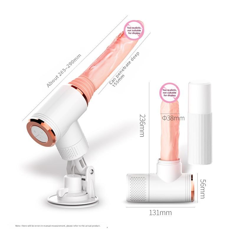 DIBE Tibe Muscle Motor Gun Mașină pentru femei cu vibrator telescopic încălzit complet automat, vibrator, băț, jucării sexuale