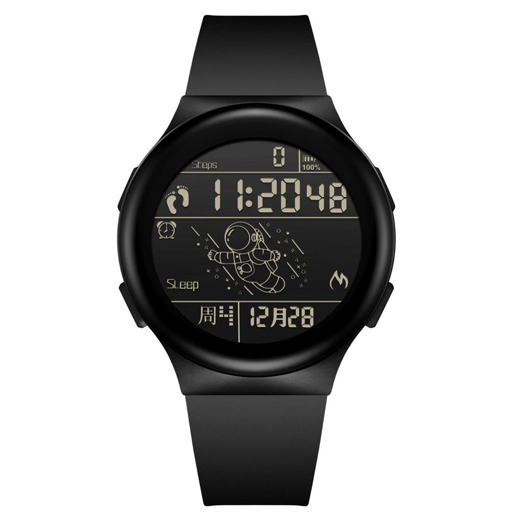 Astronaut Black Technology Electronic Watch Boys And Girls Middle School Students Trend Junior High School Primary School Students Children