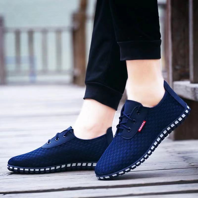 

[A Men s Network] New men s breathable net shoes Internet celebrity explosion quality is trendy leisure 44