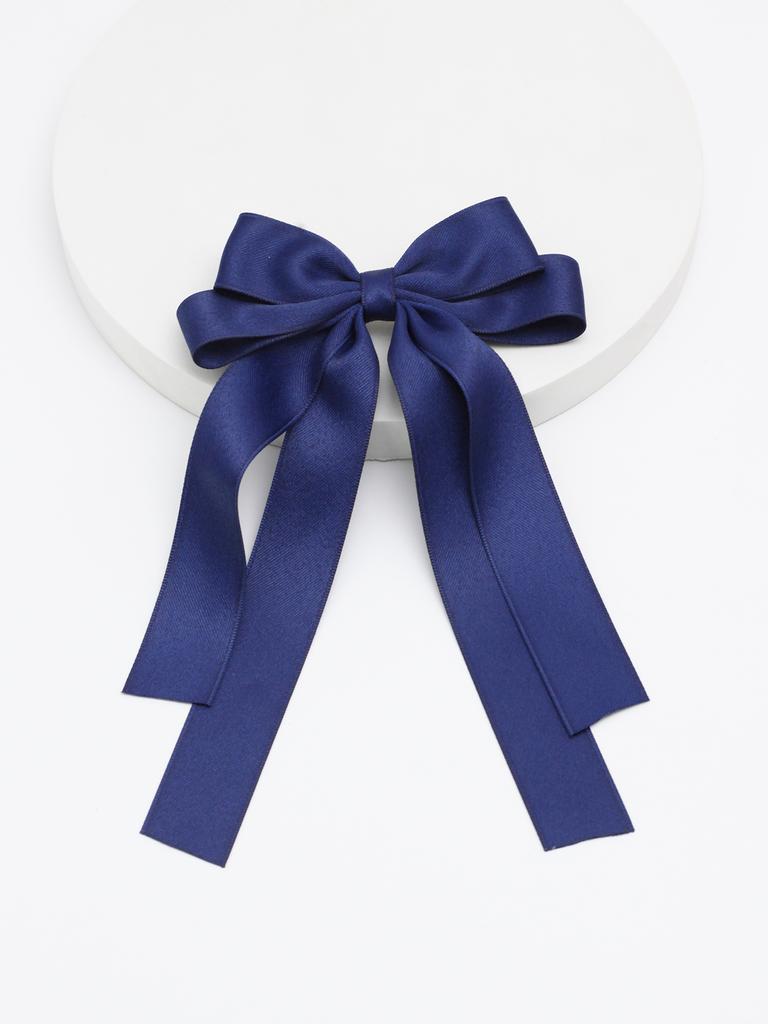 Lystrfac Fashion Fabric Ribbon Hair Bow Hairpin for Women Girls Hair Clips Back Head Top Clip Female Hair Accessories