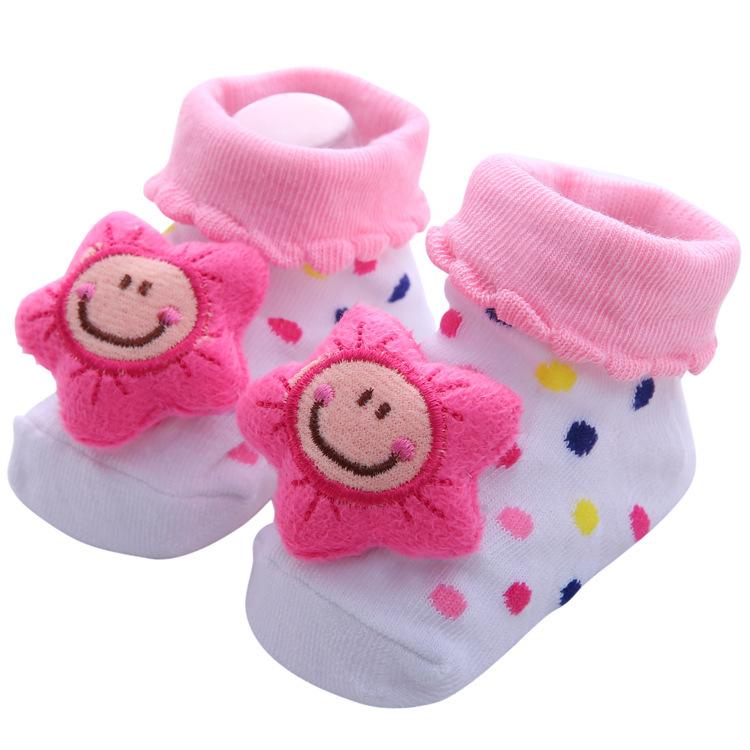 Baby Socks Girls Boys Newborn Accessories Anti Slip Cartoon Animals Kids Toddlers Gift Clothes Children Infant Stuff Clothes Bow