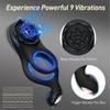 Vibrating Cock Ring for Couples,Penis Ring with 9 Modes Male Vibrator Sex Toy with APP Control Perineum,Nipple,Rose Clitorals Stimulator