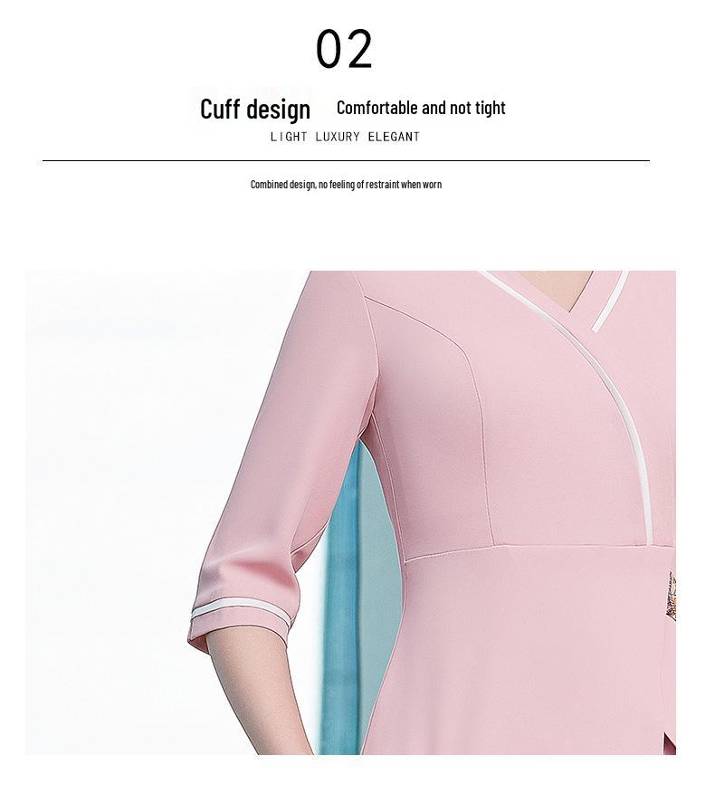 2025 Women's Slimming Beautician & Spa Short Sleeve Uniform