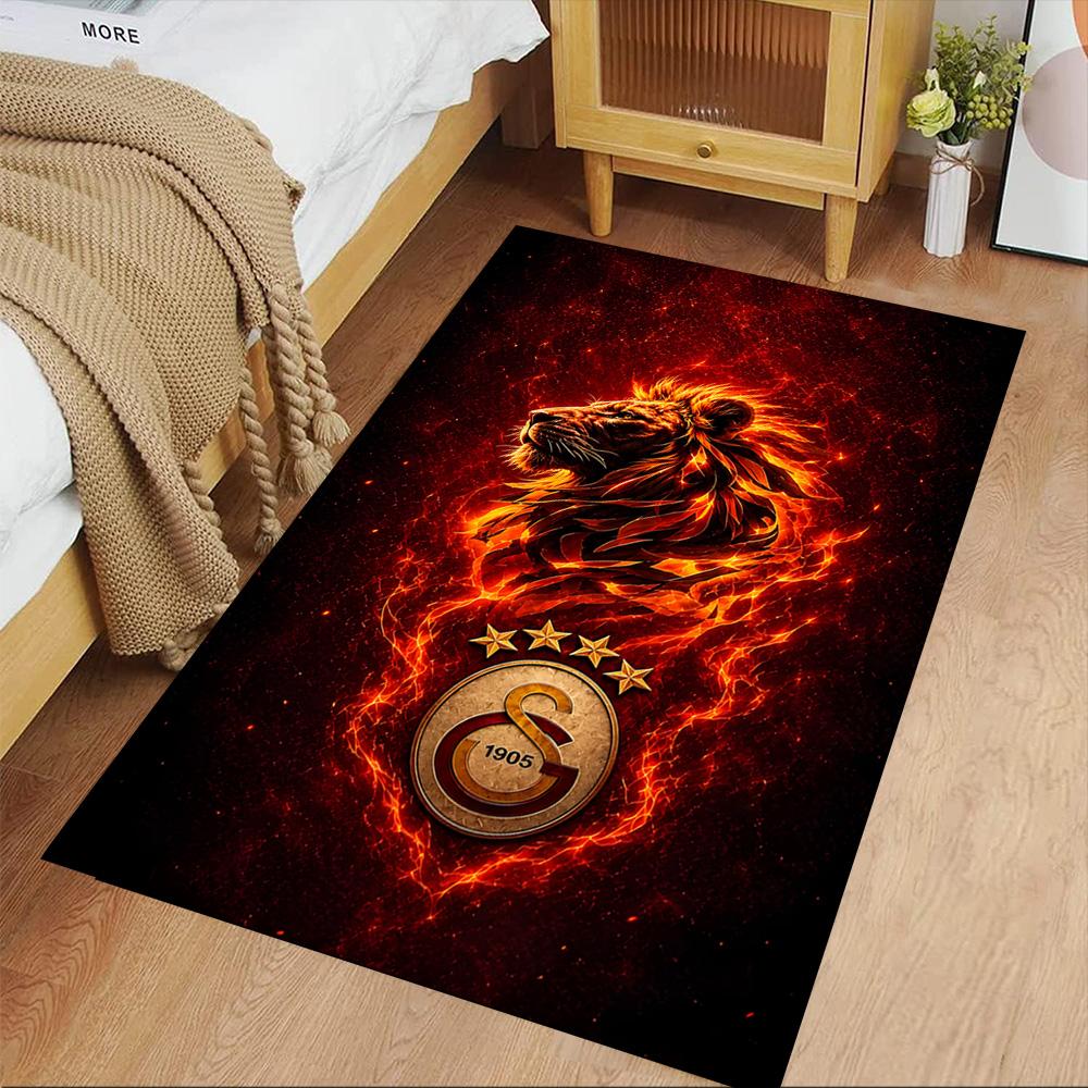 Lion Emblem Area Rug Perfect for Kitchen Playrooms Outdoor Study room Anti-slip Rug Decorate Offices Luxury Gift for Birthday, Christmas, Wedding
