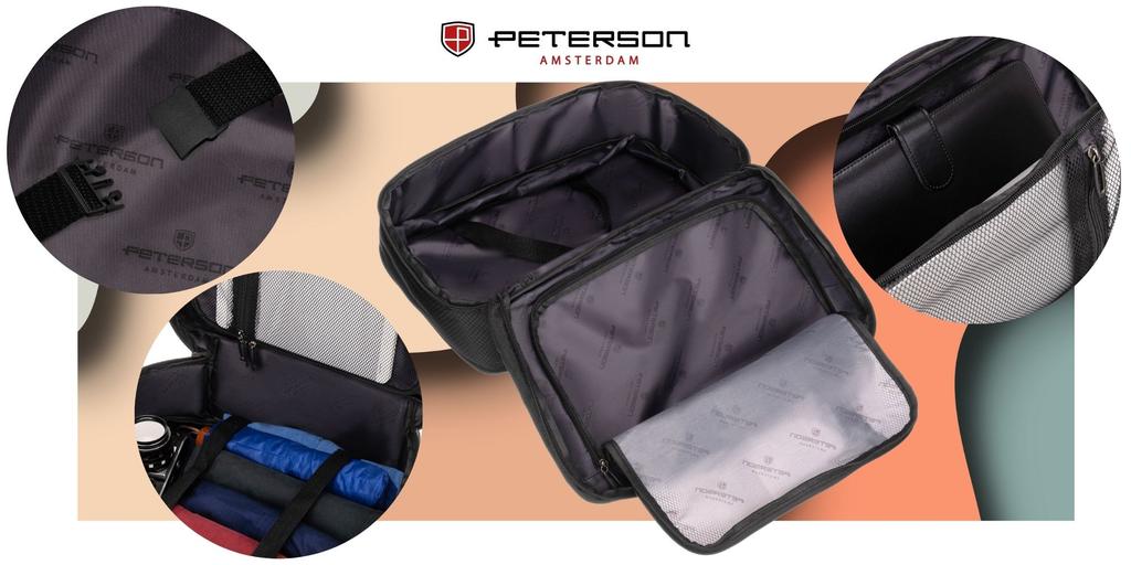 PTN BOCIAN-6408 Black Travel Backpack