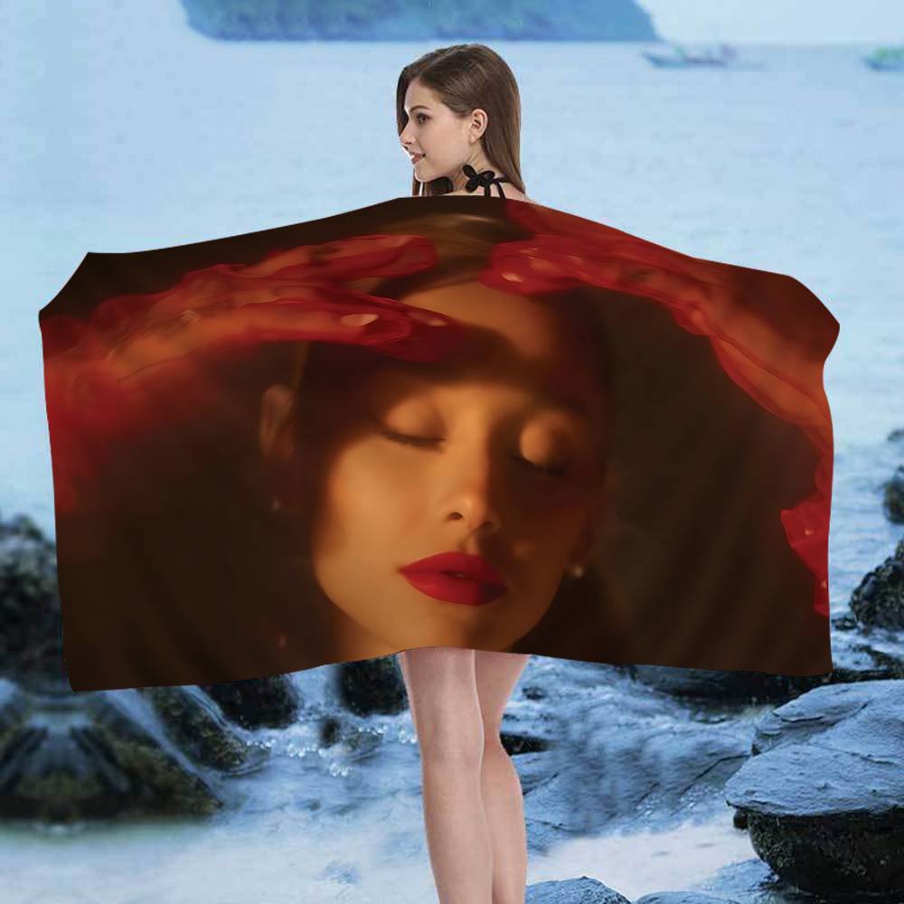 Classic Pop Singer A-Ariana G-Grande Microfiber Beach Towel Absorbent Quick Dry Soft Yoga Swimming Resort Mountain Towel